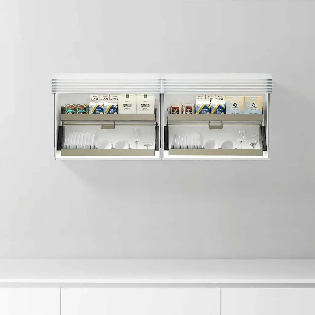 Electric Shutter Door Pantry Organizer Kitchen Storage