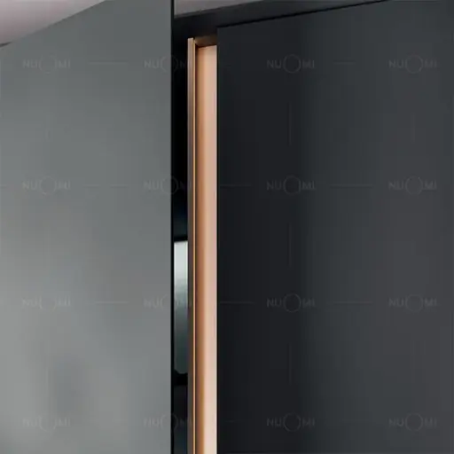 Concealed Handle for tall cabinat with light